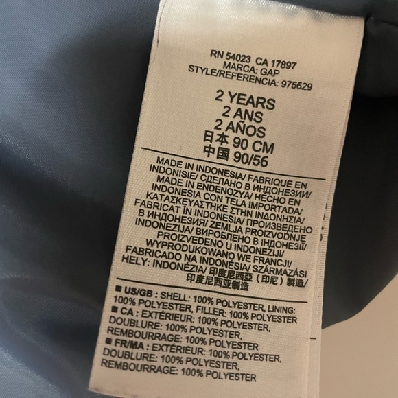 Baby Gap toddler puffer vest, red, 2 years, like-new condition - Picture 4 of 5